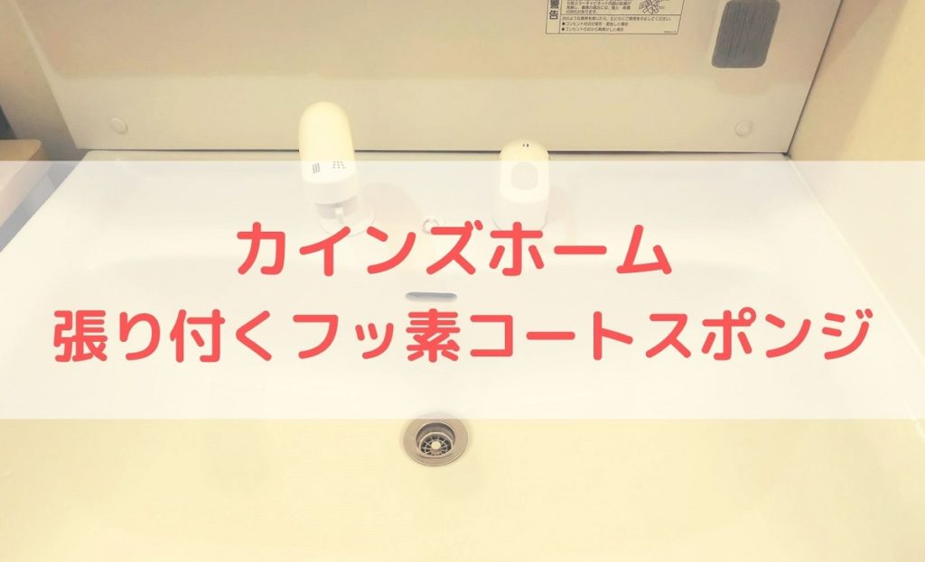 張り付くフッ素コートスポンジ　タイトル