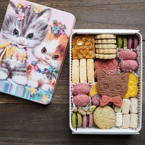 Atelier Yuki（Creema）ネコの5･6月限定クッキー缶の商品画像
