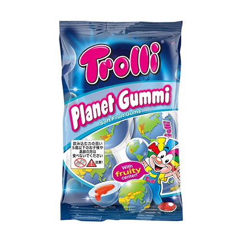 地球グミの本物（正規品）であるTrolli Planet Gummi」の写真