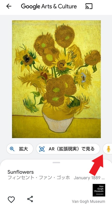 Google Arts & Cultureアプリでストリートビューを使用する方法１