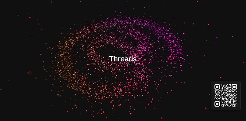 Threads公式サイトTOPの画像
